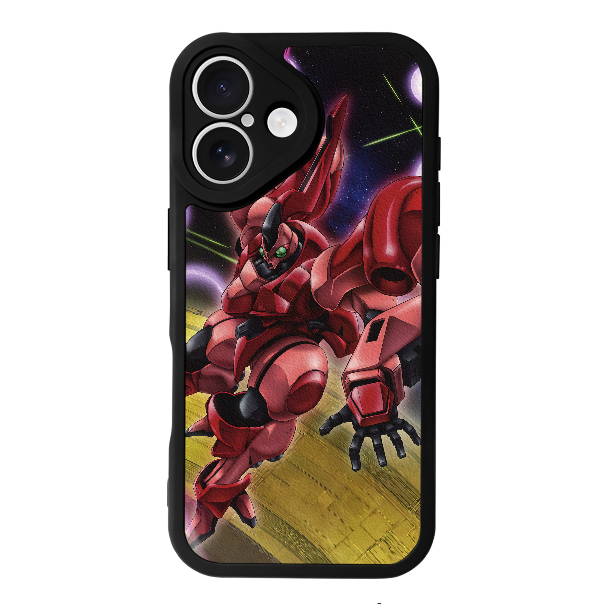 （画像用） 機動戦士ガンダム Mobile Suit Gundam 【iPhone 16シリーズ対応】シリコンスマホケース（レザー調） 材質：シリコン